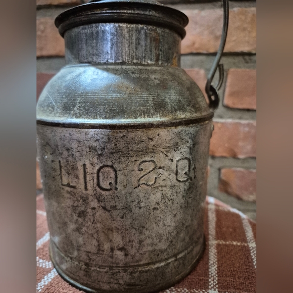 Vintage Galvanized Steel Milk Can - Picture 3 of 7